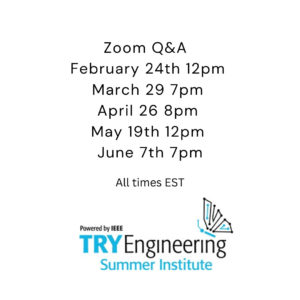 IEEE TryEngineering Summer Institute Live Q&A